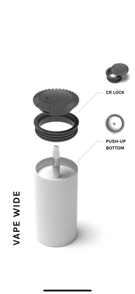 Vape Wide Paperboard Pop Top