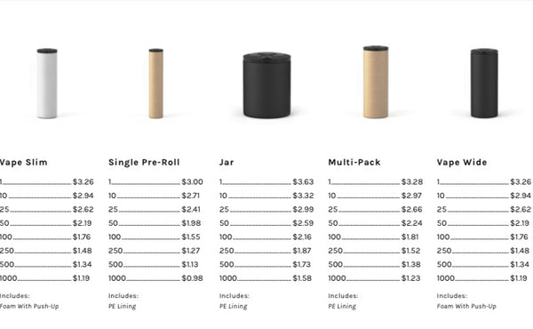 Paperboard Slim Vape Tube